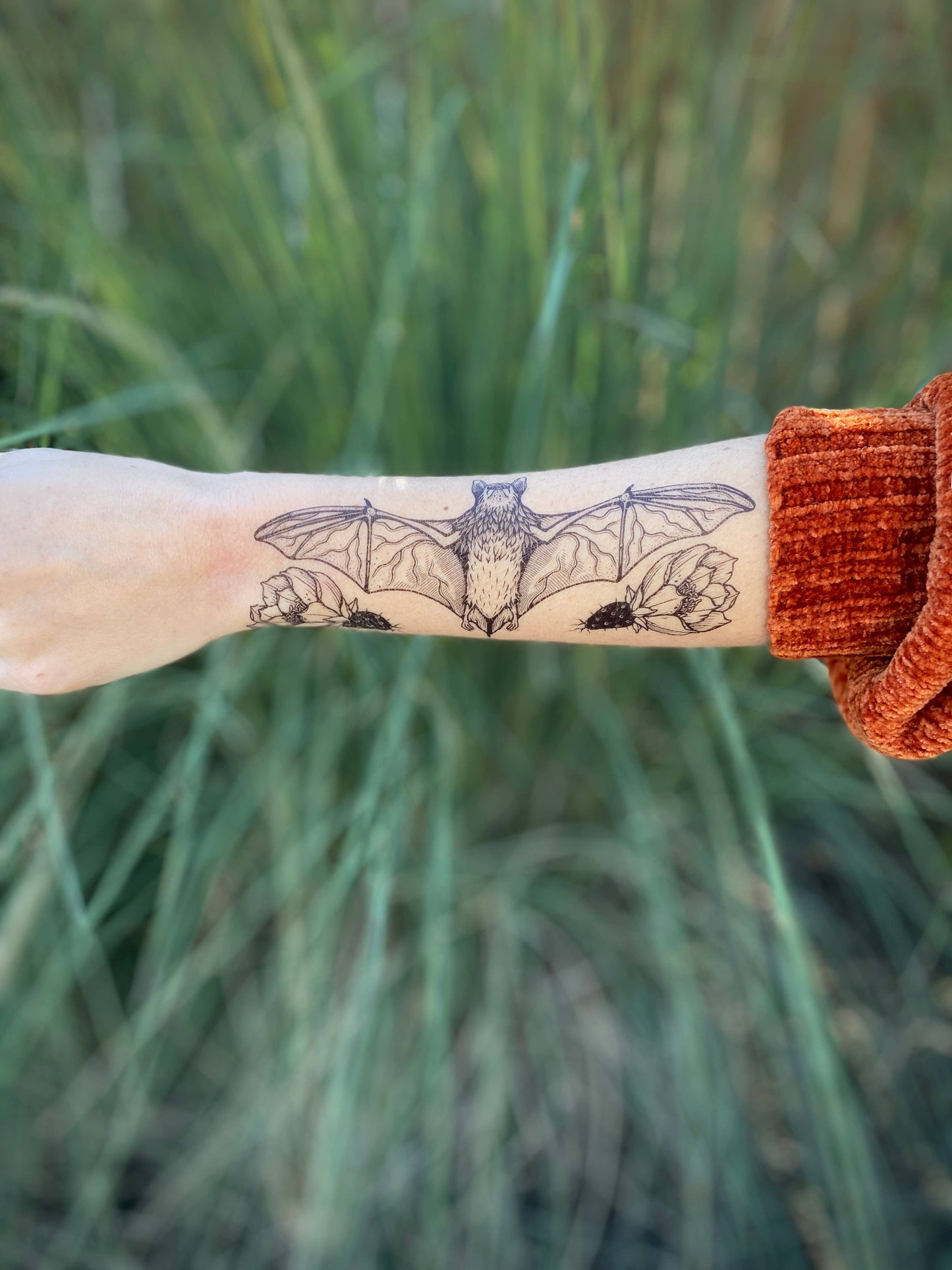 Free-tailed Bat Temporary Tattoo: 1-Pack