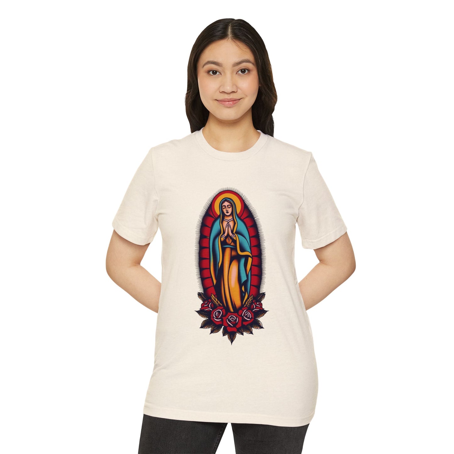 Mother Mary Divine Love Organic Unisex Tee