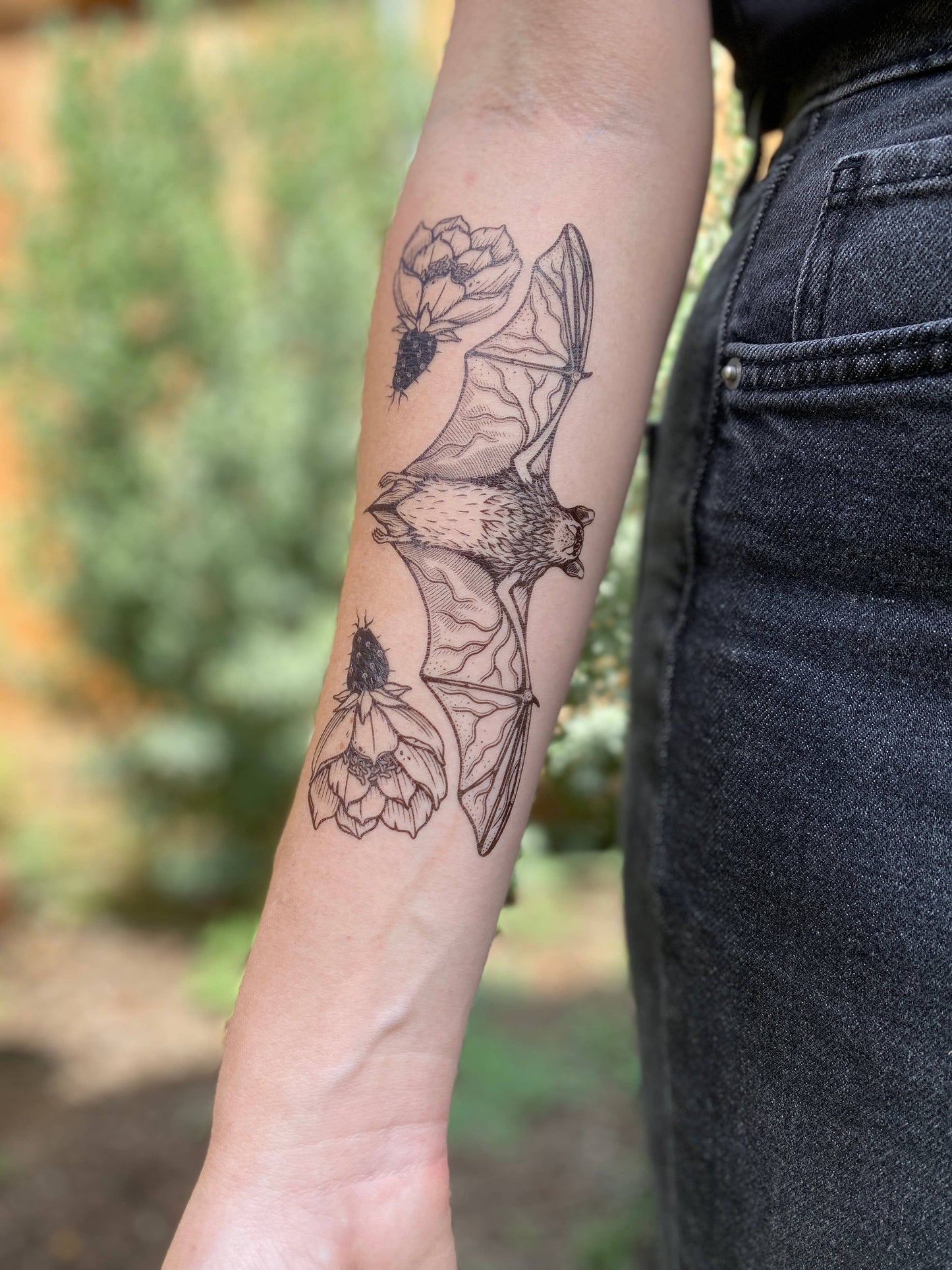 Free-tailed Bat Temporary Tattoo: 1-Pack