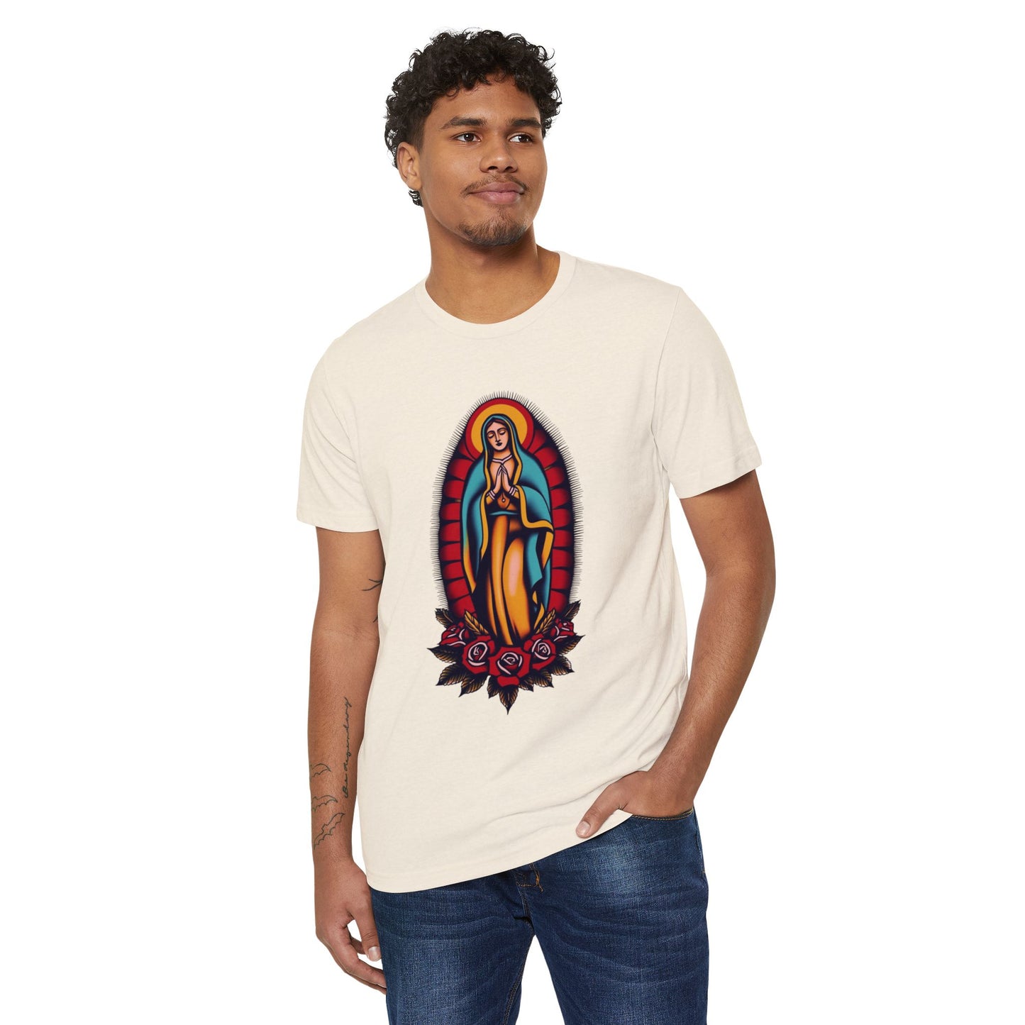 Mother Mary Divine Love Organic Unisex Tee
