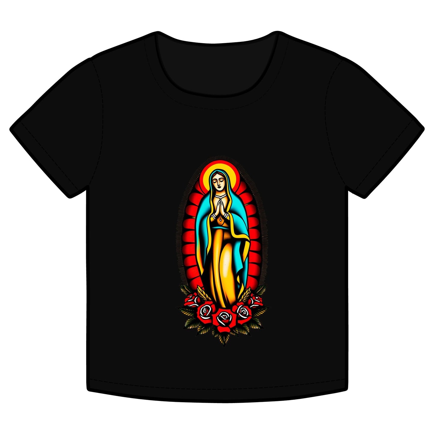 Mother Mary Divine Love Organic Rib Baby Tee
