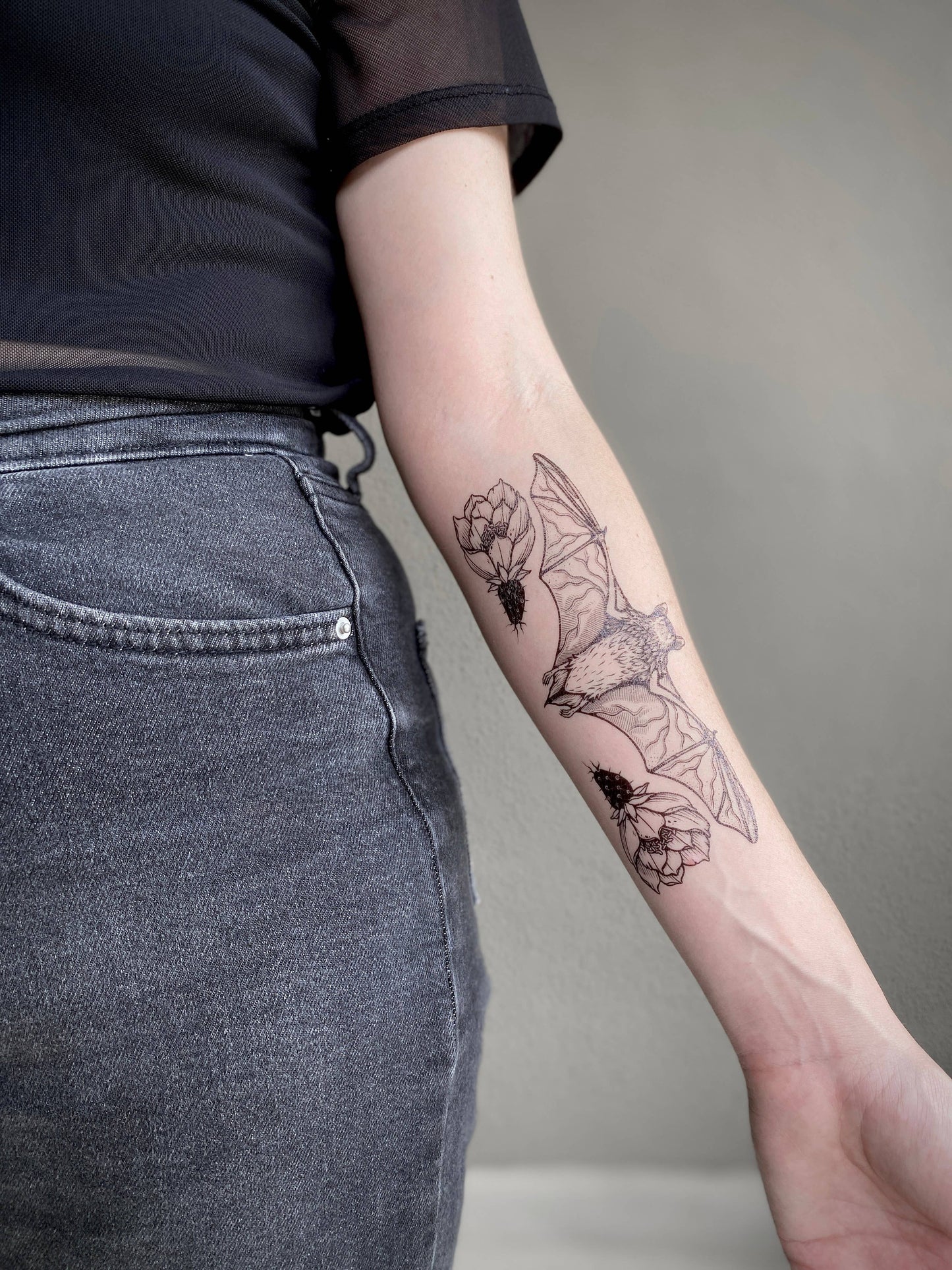 Free-tailed Bat Temporary Tattoo: 1-Pack