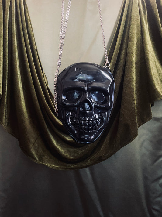 Skull Purse with Chain Strap