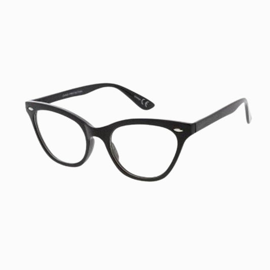 Side Hustle - Blue Light Blocker Glasses: Black Cat Eye